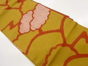 ふくれ織絞り抽象模様名古屋帯